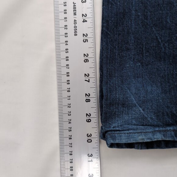 Volcom Men's Blue Denim Jeans Roadhouse Juan Boot Leg Diamond Embroidery Size 29 - Picture 9 of 10